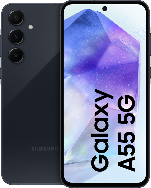 Samsung Galaxy A55 5G Single Sim + eSim 128GB 6.6" Screen Navy - NFC (A/C not included)
