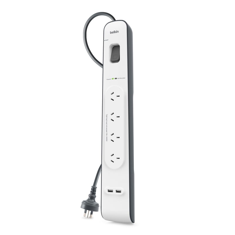 Belkin 2.4 Amp 4-Outlet with 2 USB Ports Surge Board
