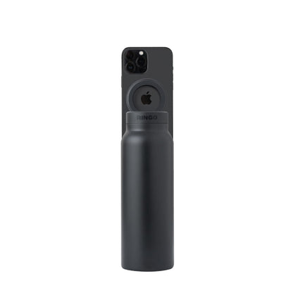 Ringo Water Bottle with Magnetic Phone Mount - Black 710ml