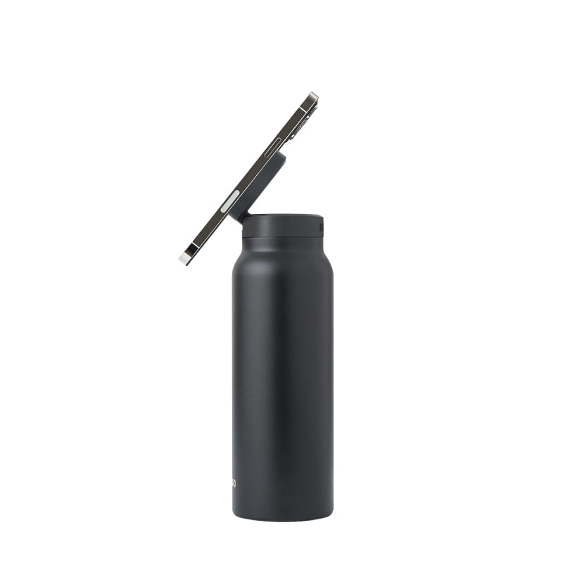 Ringo Water Bottle with Magnetic Phone Mount - Black 710ml