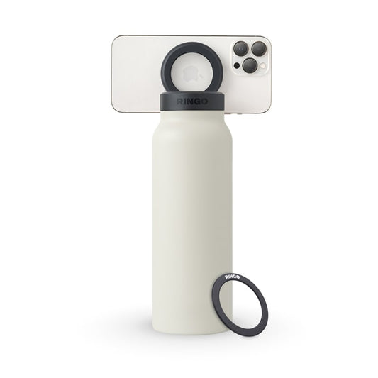 Ringo Water Bottle with Magnetic Phone Mount - Ivory 710ml (24oz)