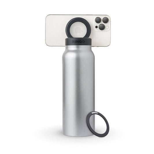 Ringo Water Bottle with Magnetic Phone Mount - Stainless 710ml (24oz)