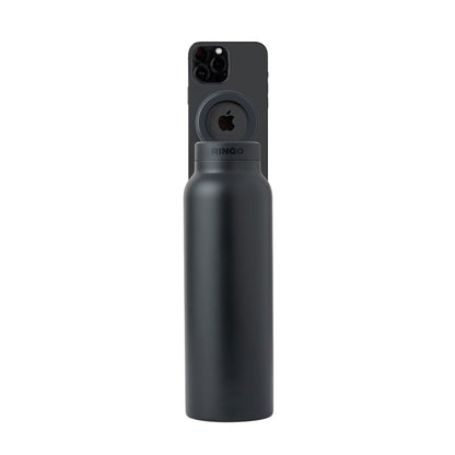 Ringo Water Bottle with Magnetic Phone Mount -Black 950ml (32oz)
