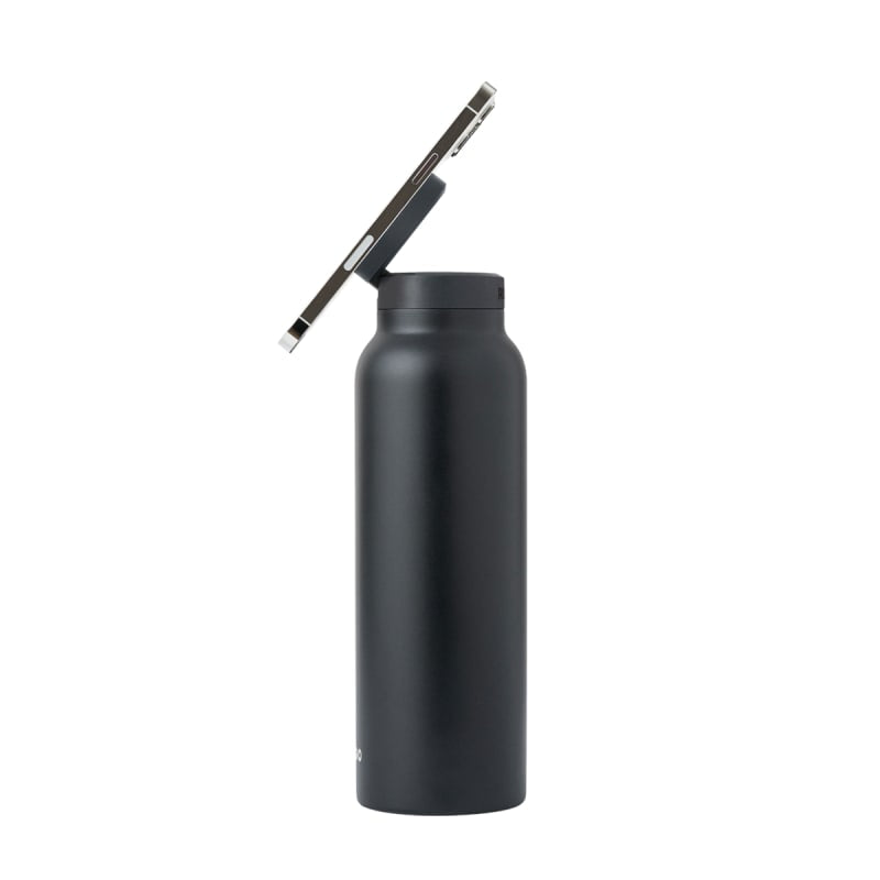 Ringo Water Bottle with Magnetic Phone Mount -Black 950ml (32oz)