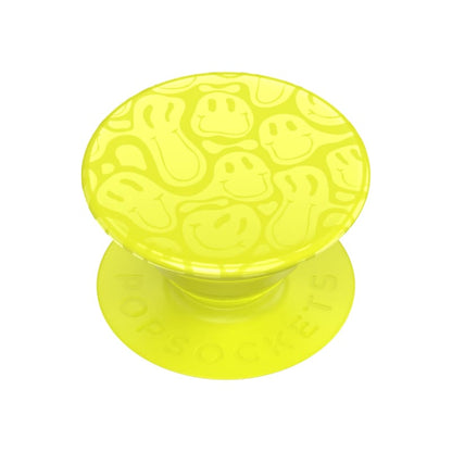 PopGrip Universal Grip (Gen2) Holder Neon Jolt Yellow Smiley Melt