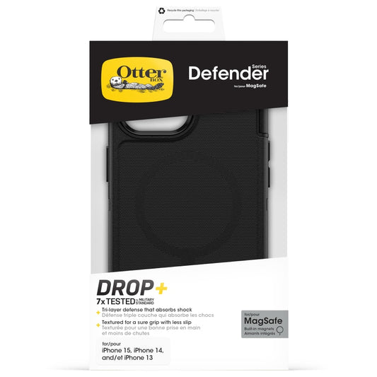 For iPhone 16e/15/14/13 OtterBox Defender MagSafe Case - Black