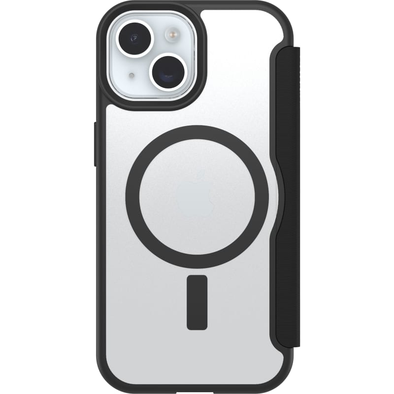 OtterBox React Folio MagSafe Case For iPhone 16e/15/14/13 - Black Crystal