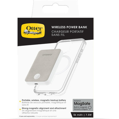 OtterBox Wireless Magnetic Power Bank 5K MAH (7.5W) USB-C - White