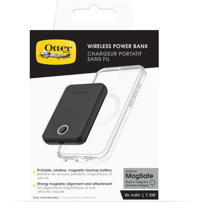 OtterBox Wireless Magnetic Power Bank 5K MAH (7.5W) USB-C - Black