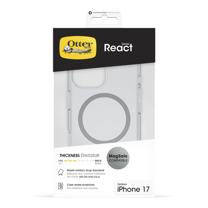 OtterBox React MagSafe Case For iPhone 17 - Clear