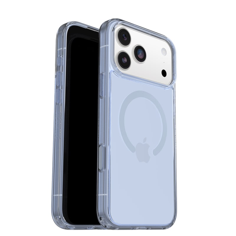 OtterBox Symmetry MagSafe Case with Camera Control For iPhone 17 Pro Max Silver Glade Blue