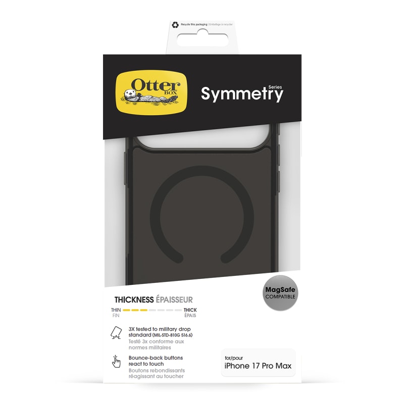 OtterBox Symmetry MagSafe Case with Camera Control For iPhone 17 Pro Max - Black