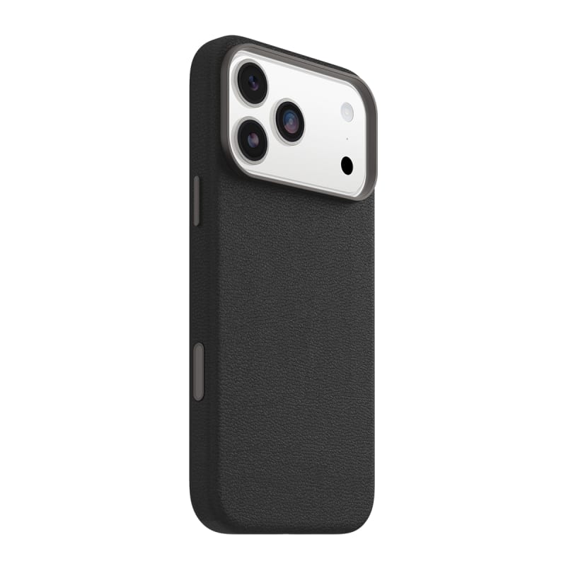 OtterBox Symmetry MagSafe Cactus Leather Case with Camera Control For iPhone 17 Pro Max- Noir Ash Black