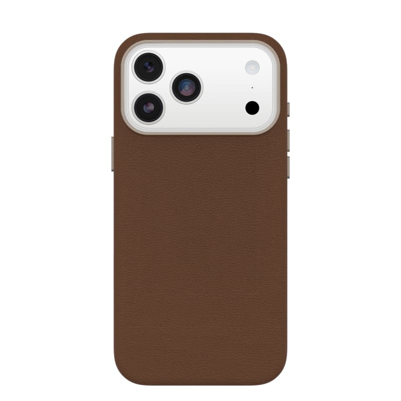 OtterBox Symmetry MagSafe Cactus Leather Case with Camera Control For iPhone 17 Pro Max- Desert Saddle Brown