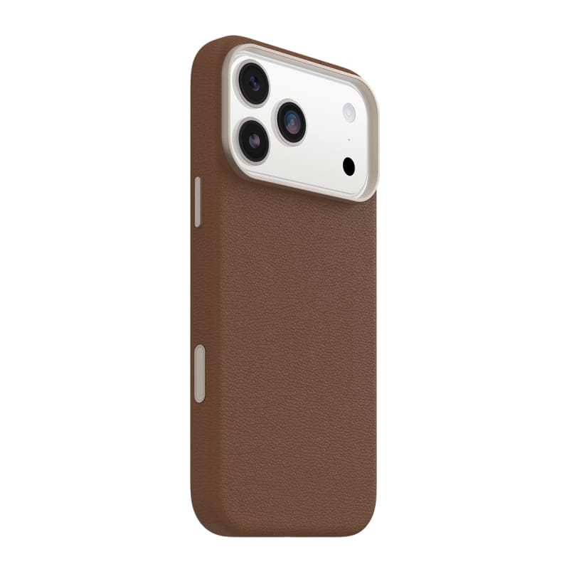 OtterBox Symmetry MagSafe Cactus Leather Case with Camera Control For iPhone 17 Pro Max- Desert Saddle Brown