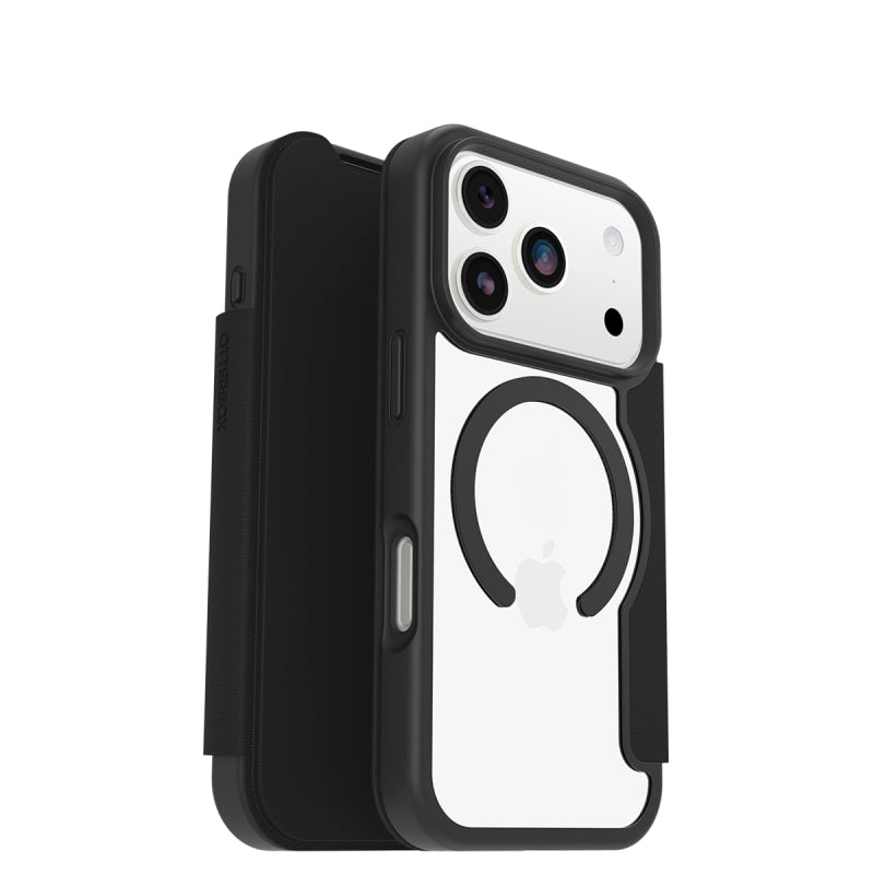 OtterBox React Folio MagSafe Case For iPhone 17 Pro - Black Crystal