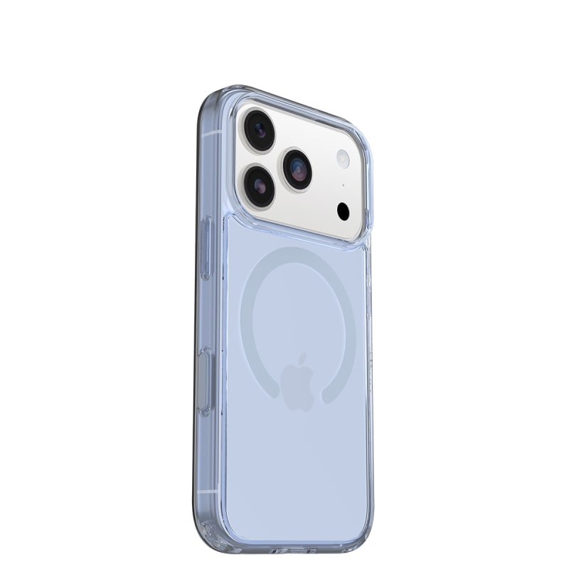OtterBox Symmetry MagSafe Case with Camera Control For iPhone 17 Pro Silver Glade Blue