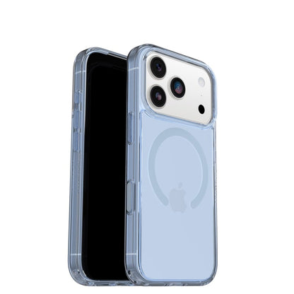OtterBox Symmetry MagSafe Case with Camera Control For iPhone 17 Pro Silver Glade Blue