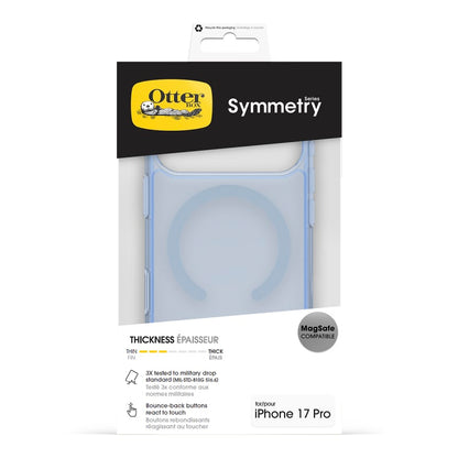 OtterBox Symmetry MagSafe Case with Camera Control For iPhone 17 Pro Silver Glade Blue