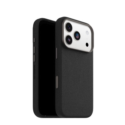 OtterBox Symmetry MagSafe Cactus Leather Case with Camera Control For iPhone 17 Pro - Noir Ash Black