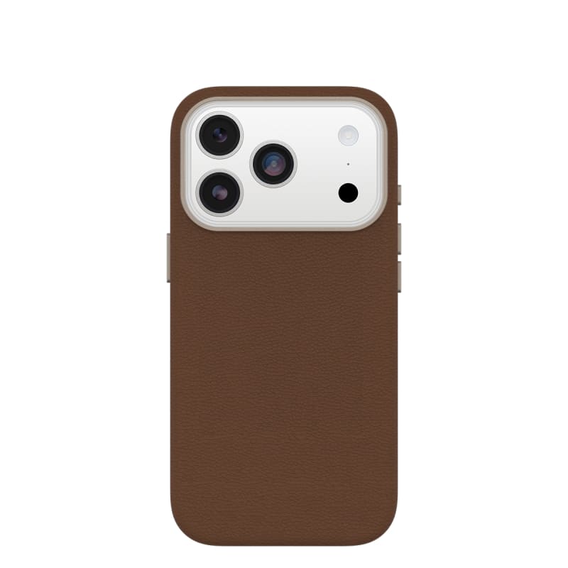 OtterBox Symmetry MagSafe Cactus Leather Case with Camera Control For iPhone 17 Pro - Desert Saddle Brown