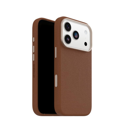 OtterBox Symmetry MagSafe Cactus Leather Case with Camera Control For iPhone 17 Pro - Desert Saddle Brown