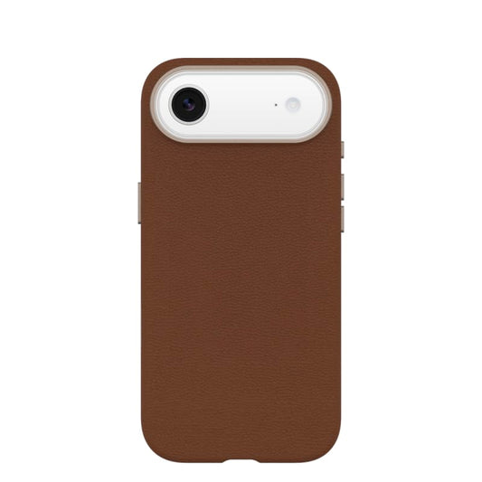 OtterBox Symmetry MagSafe Cactus Leather Case with Camera Control For iPhone Air - Desert Saddle Brown