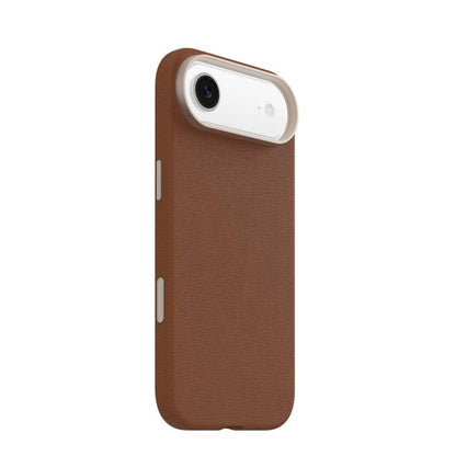 OtterBox Symmetry MagSafe Cactus Leather Case with Camera Control For iPhone Air - Desert Saddle Brown