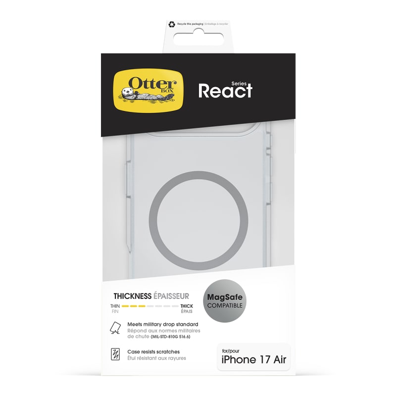 OtterBox React MagSafe Case For iPhone Air - Clear