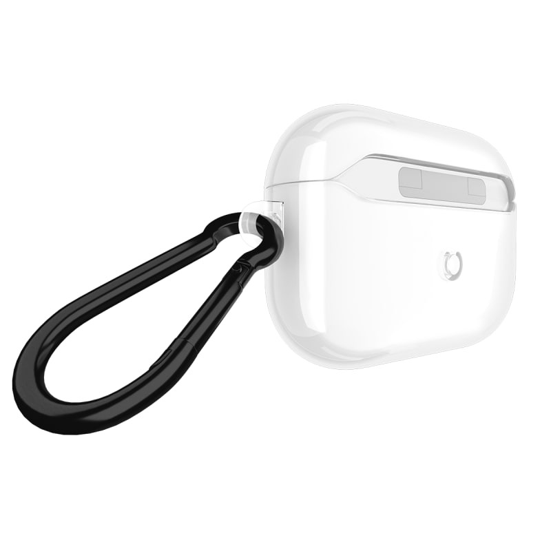 Case-Mate Tough Case For AirPods Pro 3 - Clear with Black Carabiner