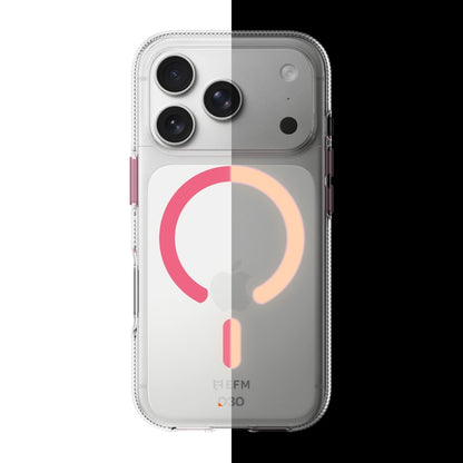 EFM Ibiza Glow In The Dark Case with D3O Zero For iPhone 17 Pro Max - Pink