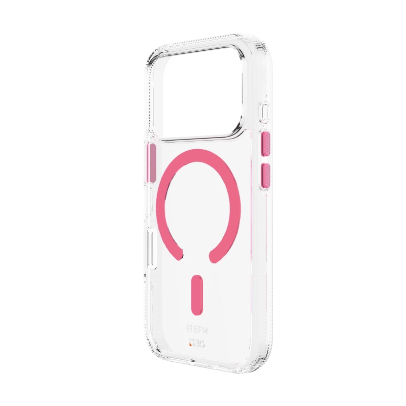 EFM Ibiza Glow In The Dark Case with D3O Zero For iPhone 17 Pro Max - Pink