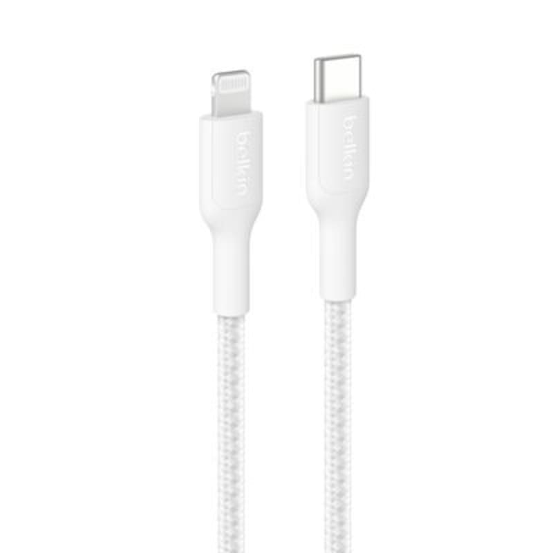 Belkin BoostCharge Pro Braided USB-C to Lightning Cable 1M - White