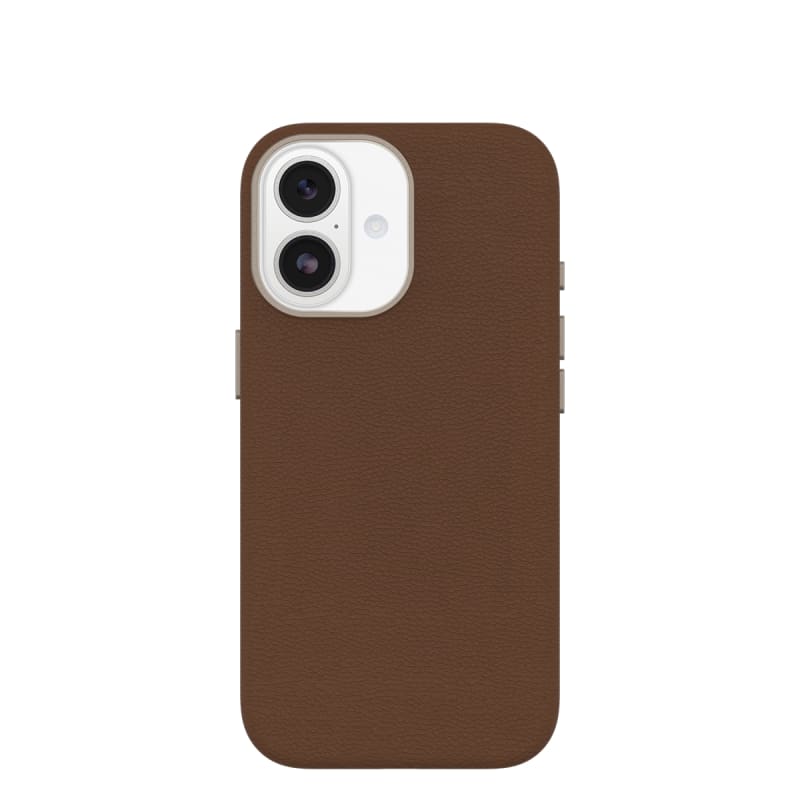 OtterBox Symmetry MagSafe Cactus Leather Case with Camera Control For iPhone 17 - Desert Saddle Brown