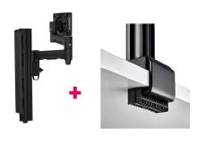 Atdec AWMS-4640 Single 460mm Monitor Arm + 400mm Post / 12kg (26.5lb) Flat Screen