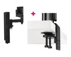 Atdec AWMS-4640 Single 460mm Monitor Arm + 400mm Post / 12kg (26.5lb) Flat Screen