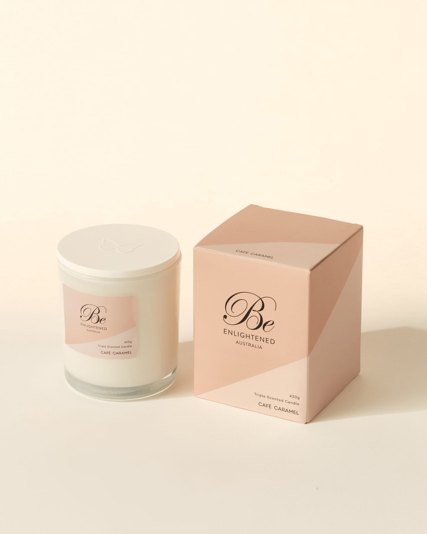 Cafe Caramel Triple Scented 2 Wick 420g Candle