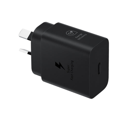 Genuine Samsung 25W USB Type C Super Fast Charger Wall Power Adapter - Black