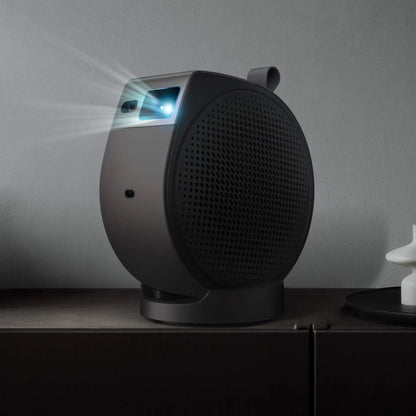 BenQ GV50P 1080P, Laser, DLP, Portable Projector, 1920x1080 Resolution, 500 Lumens, 100,000:1 Contrast, Black, Google TV (Android 11) + Remote + Case