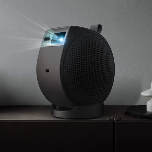 BenQ GV50P 1080P, Laser, DLP, Portable Projector, 1920x1080 Resolution, 500 Lumens, 100,000:1 Contrast, Black, Google TV (Android 11) + Remote + Case