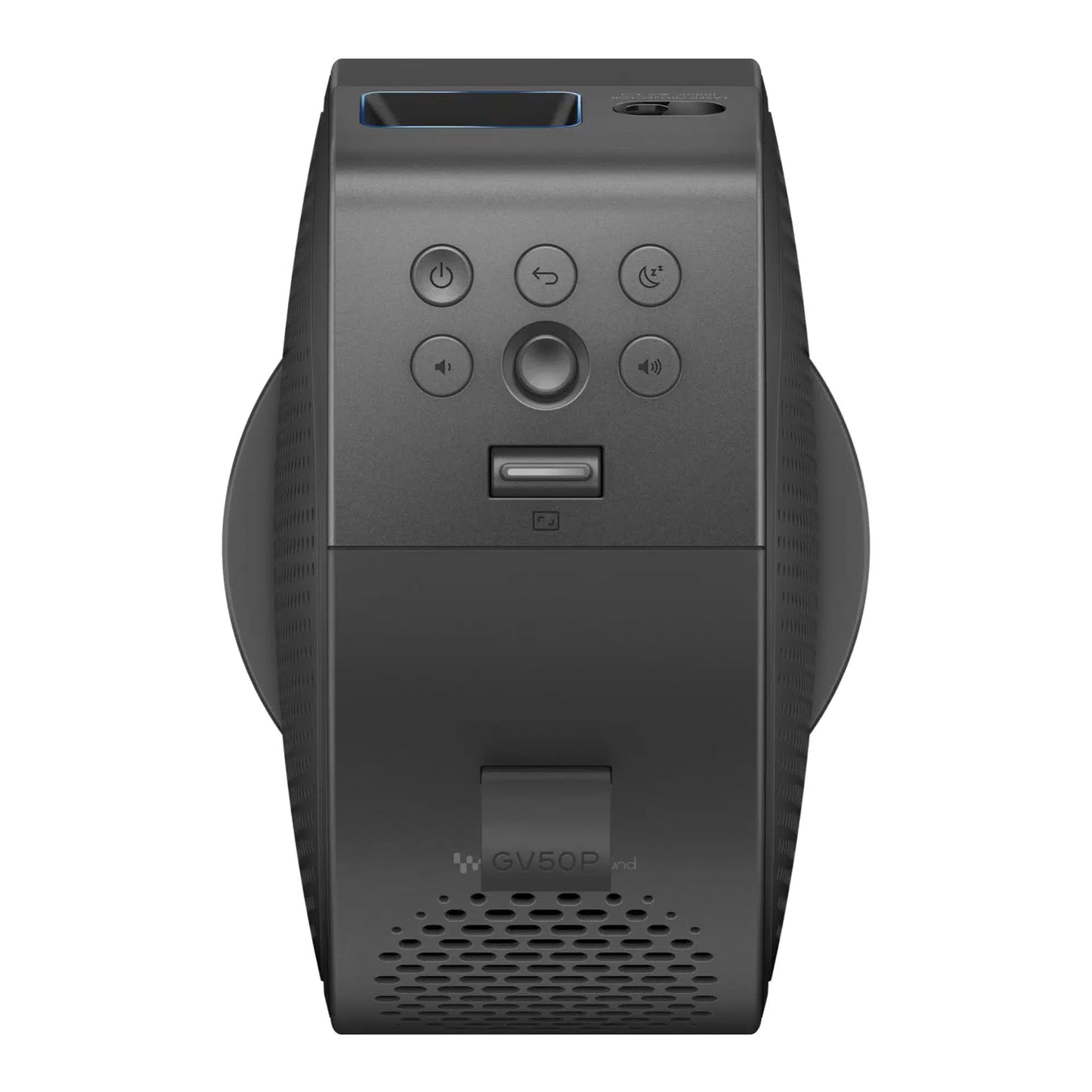 BenQ GV50P 1080P, Laser, DLP, Portable Projector, 1920x1080 Resolution, 500 Lumens, 100,000:1 Contrast, Black, Google TV (Android 11) + Remote + Case