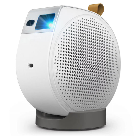 BenQ GV50 1080P, Laser, DLP, Portable Projector, 1920x1080 Resolution, 500 Lumens, 100,000:1 Contrast, White, Google TV (Android 11)