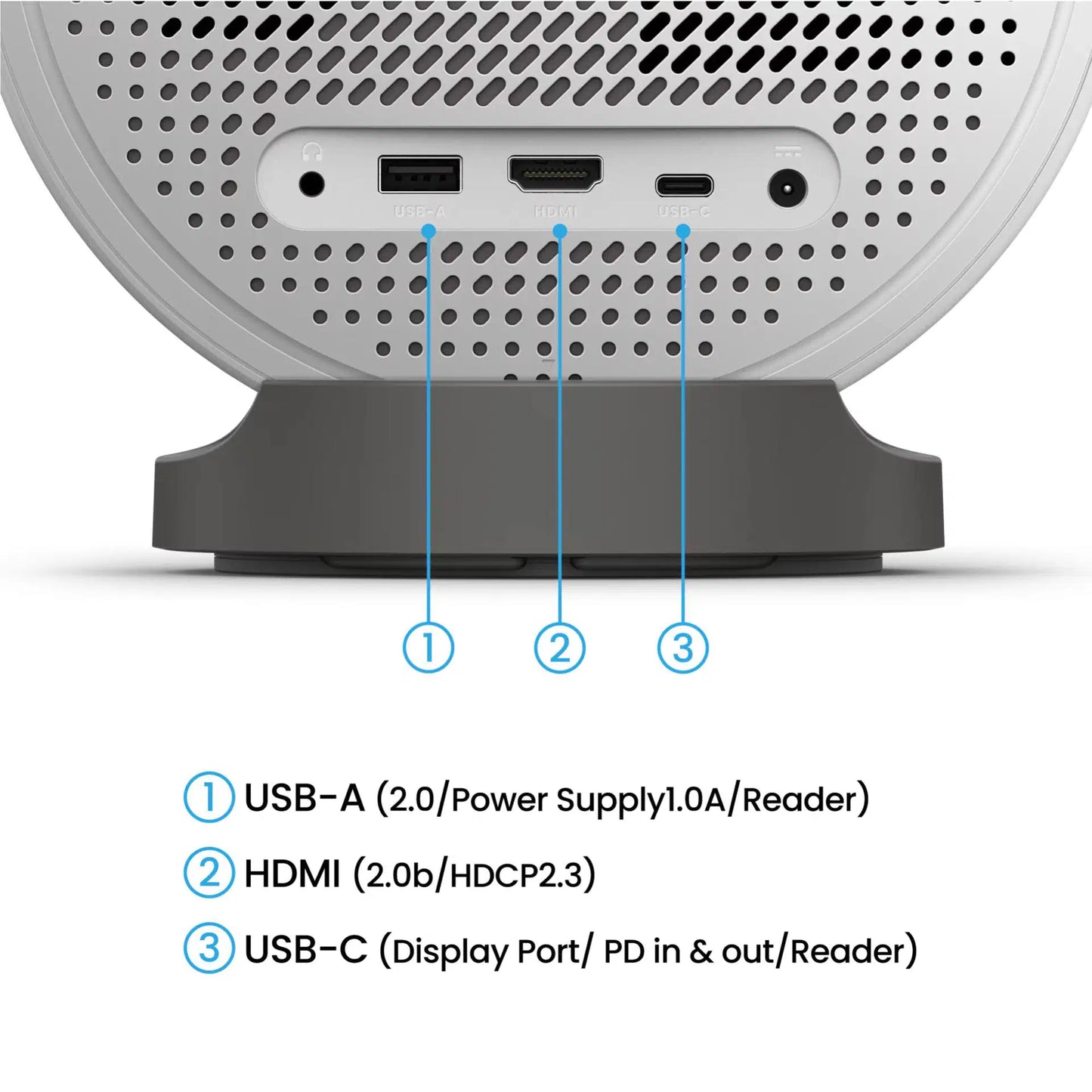 BenQ GV50 1080P, Laser, DLP, Portable Projector, 1920x1080 Resolution, 500 Lumens, 100,000:1 Contrast, White, Google TV (Android 11)