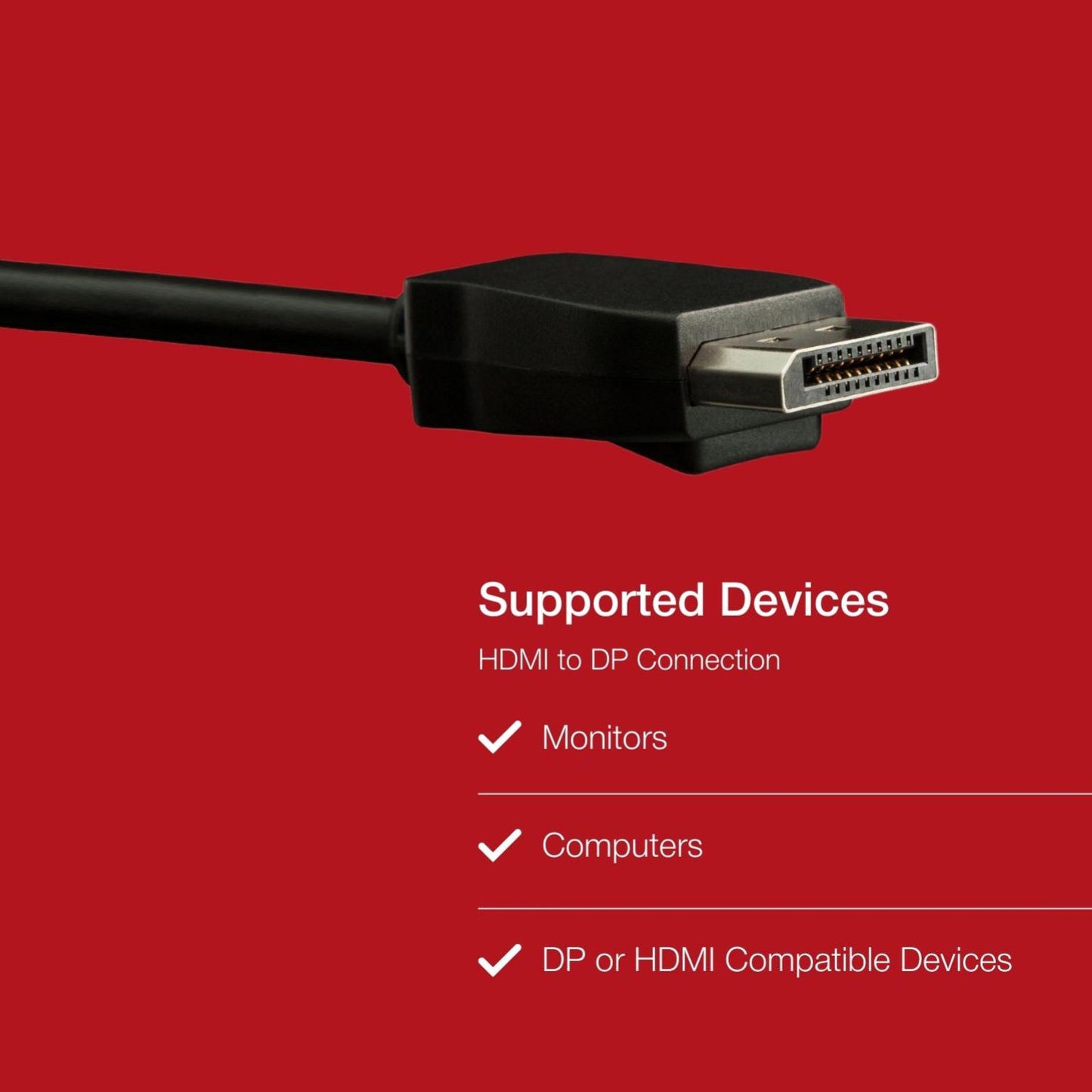 Shintaro 2m DisplayPort to HDMI Cable - 4K at 120Hz, HDMI V2 Compatible, High Bandwidth Video