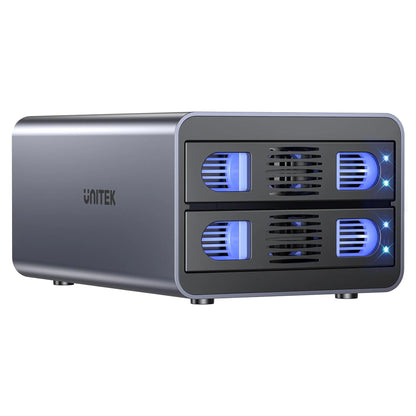 Unitek USB3.2 Type-C 10GB/SATA 2 BAY SATA HDD RAID ENCLOSURE