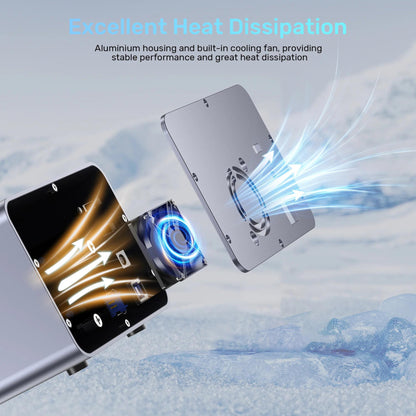 Unitek USB3.2 Type-C 10GB/SATA 2 BAY SATA HDD RAID ENCLOSURE