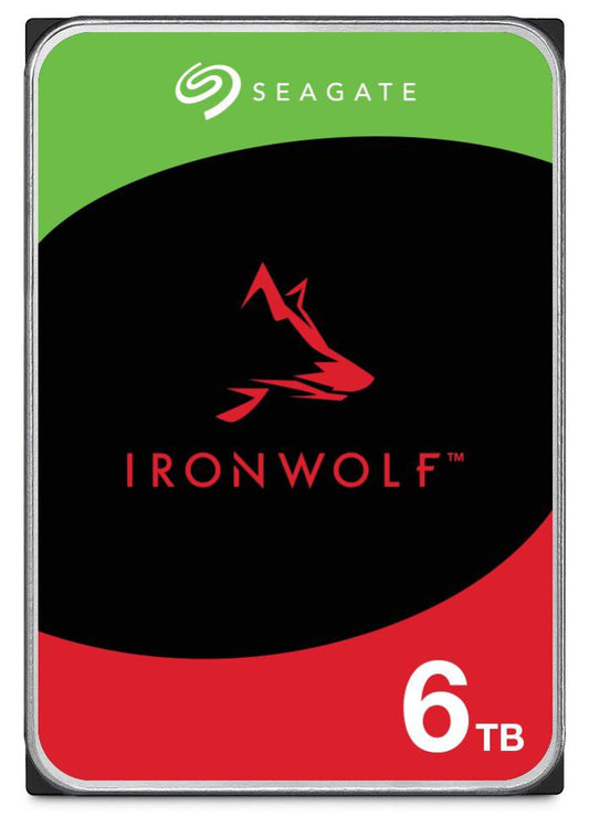 Seagate IronWolf NAS 6TB HDD 3.5" Internal SATA NAS HDD, 5400 RPM, 3 Year Warranty