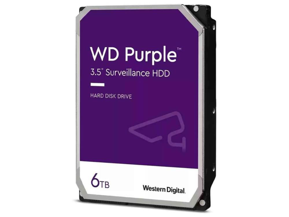 WD Purple WD64PURZ 6TB 5400RPM 256MB 3.5" Surveillance Internal Hard Drive