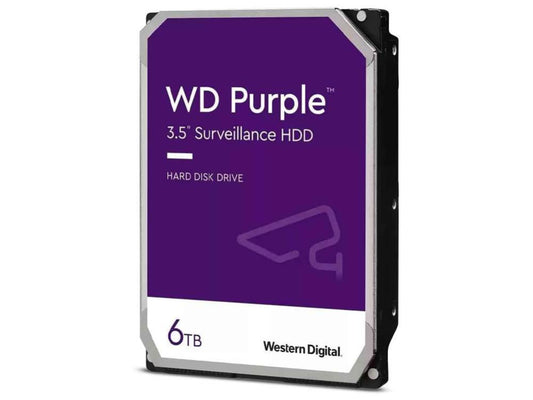 WD Purple WD64PURZ 6TB 5400RPM 256MB 3.5" Surveillance Internal Hard Drive