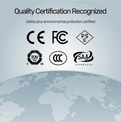 Unitek Travel Tri GaN 3 Ports 66W Charger with USB PD, QC 3.0, with EU, UK and AU Plug, Black, Unitek Gift Box